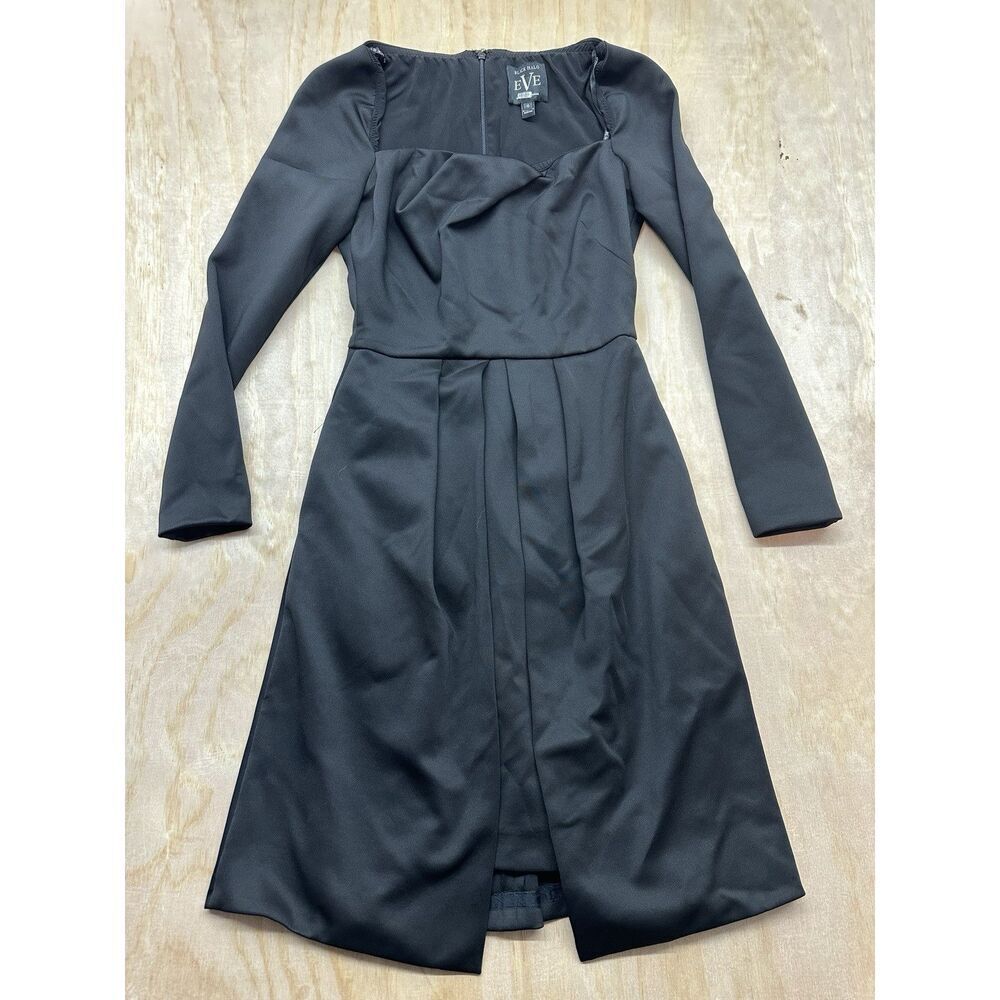 Black Halo EVE Dress‎ Gorgeous Laurel Berman Sz 4 Sophisticated Black Elegance